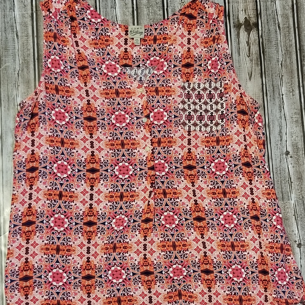 Como Vintage Sleeveless shirt. Size XXL